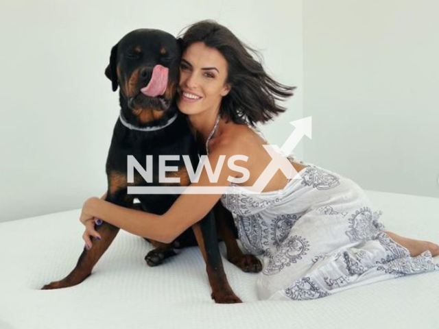 Sofia Suescun poses with her dog Marco, in undated photo. She was attacked by her Rottweiler Marco, on Monday, June 1, 2023. Note: Private photo. (Newsflash)