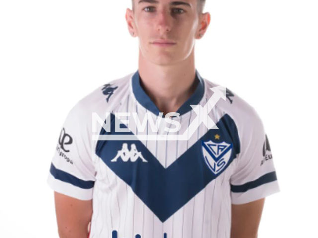 Federico Versaci, 20, pictured, footballer of the Velez Sarsfield Inferiores, his mother-in-law and her two daughters 4 and 10-years-old, were robbed at gun point on 25th March, in Lanus , Argentina.  
Note: Private photo.  (Newsflash)