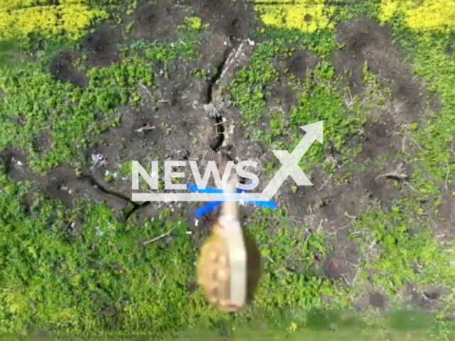 Ukrainian drone bomb Russian military positions in the trenches in Ukraine in undated footage. The footage was released by the Office of Strategic Communications on Wednesday, Jun. 7, 2023.
Notes: Photo is screen from a video. (@72.brigade.best/Newsflash)