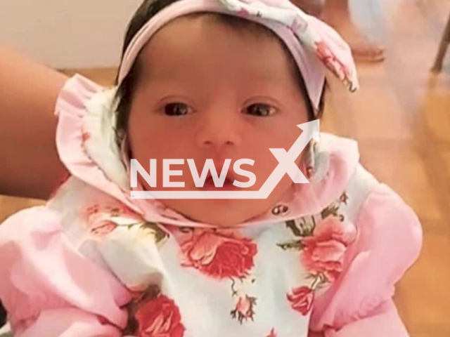 Photo shows 4-months-old Allana, undated. The baby was murdered by her mother in Sacoma, south of Sao Paulo in Brazil.
Note: Private photo(Newsflash).