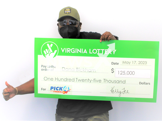 Dana Bickham from the town of Suffolk, Virginia, USA, poses in an undated photo. He won USD 125,000 (GBP 99,500) on the lottery in June 2023. Note: Licensed content. (Virginia Lottery/Newsflash)