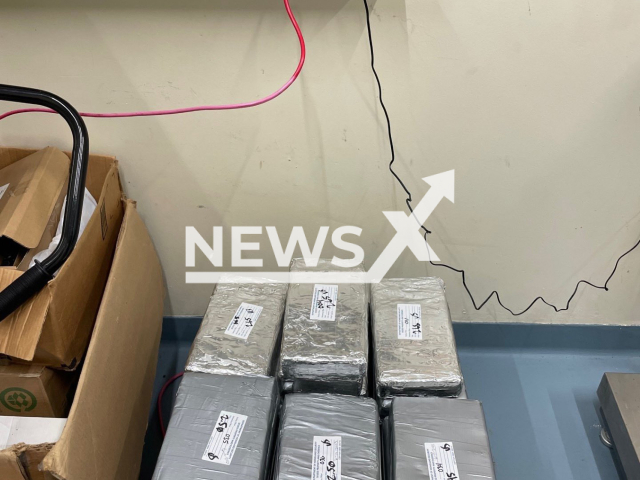 Photo shows Border Patrol agents working to disrupt drug smuggling in South Texas. Cocaine worth over $3.7M was taken off the streets. Note: Border Patrol photo(@USBPChiefRGV/Newsflash).