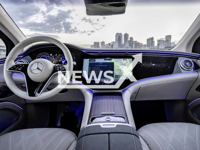 Image shows a Mercedes Benz vehicle, undated photo. The company from the city of Stuttgart, Germany, will take in car-voice control to a new level by building in ChatGPT. Note: Licensed content. (Mercedes Benz/Newsflash)