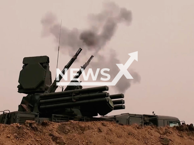 Russian Pantsir air defense missile system performing shooting in the sky in Ukraine.
Note: This picture is a screenshot from the video.
(@mod_russia/Newsflash)