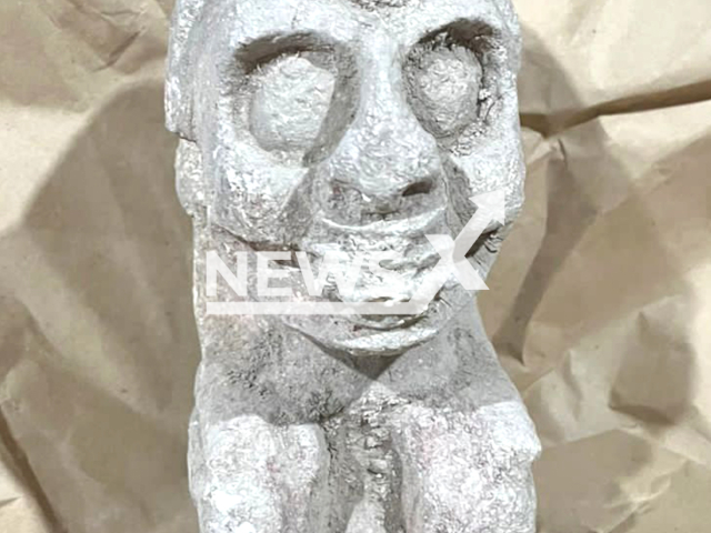 Photo shows pre-Hispanic sculpture of a 'Deity of death' in section 7 of the Mayan Train. It was discovered by experts of INAH.
Note: Licensed photo(INAH/Newsflash).