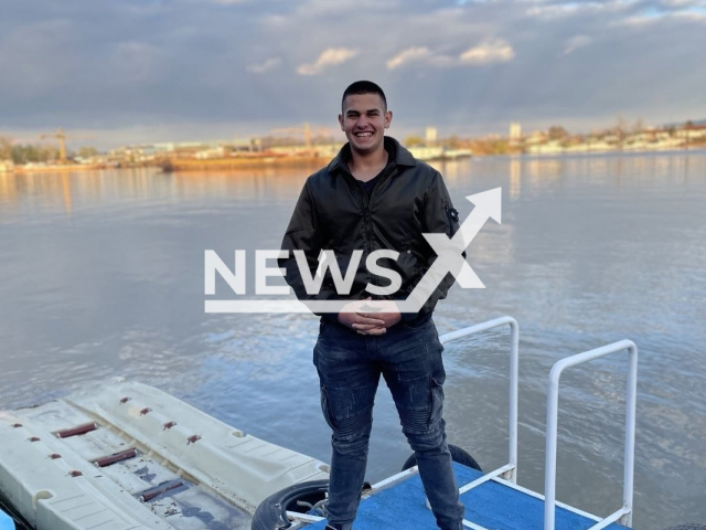 Suspect Uros Blazic, 21, poses in undated photo. He allegedly committed a mass shooting in villages near the municipality of Mladenovac, Serbia. Note: Private photo. (Newsflash)