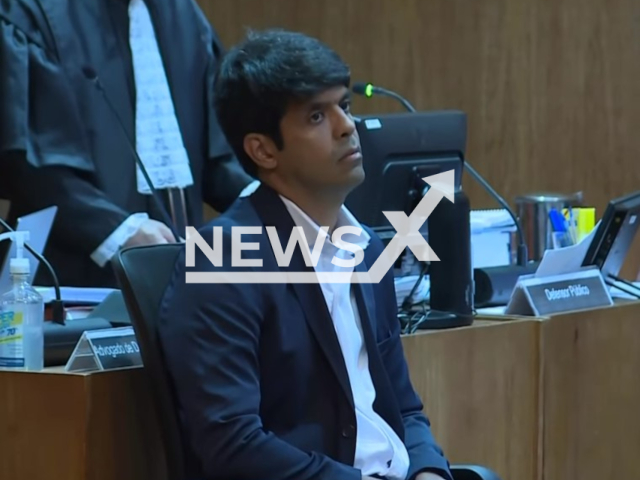 Photo shows Mario Marcelo Santoro in court on Wednesday, June 21, 2023. He was sentenced to 27 years in prison for the murder of Cecilia Haddad in 2018.
Note: Photo is a screenshot from video(Newsflash).