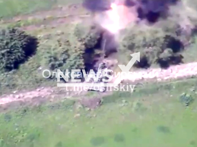 Ukrainian HIMARS shoots at Russian soldiers in Bakhmut direction, Ukraine in undated footage. The footage was released by the commander of the Ukrainian Ground Forces Oleksandr Syrskyi on Thursday, June 22, 2023. Note: Picture is a screenshot from a video (Oleksandr Syrskyi/Newsflash)