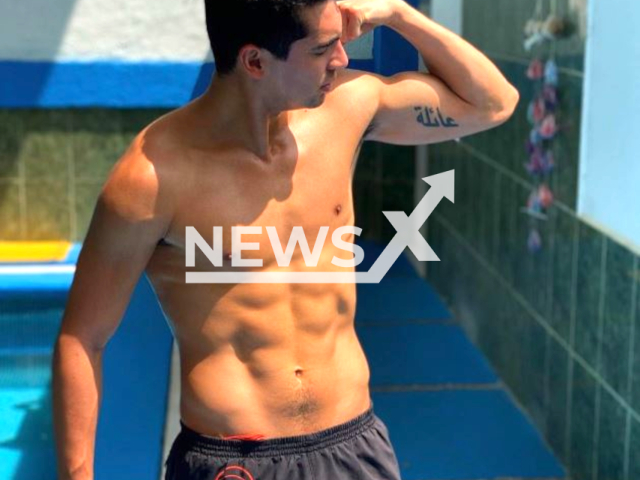 Mexican diver Andres Villarreal poses in undated photo. He   announced opening his OnlyFans account on Saturday, June 17,  2023.  Note: Private photo.  (@AndresClavados/Newsflash)