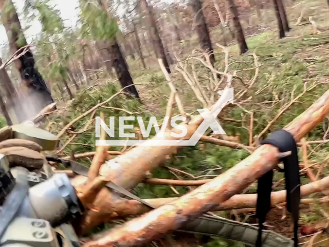 Russian snipers take out Ukrainian soldiers on the frontlines in Lyman direction in Ukraine in undated footage. The footage was released by Russian MoD on Tuesday, Jun. 27, 2023.
Notes: Photo is screen from a video. (Ministry of Defense of Russia/Newsflash)