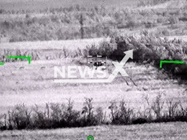 Ka-52 reconnaissance attack helicopter destroys Ukrainian armoured vehicle in Ukraine in undated footage. The footage was released by Russian MoD on Tuesday, Jun. 27, 2023.
Notes: Photo is screen from a video. (@mod_russia/Newsflash)