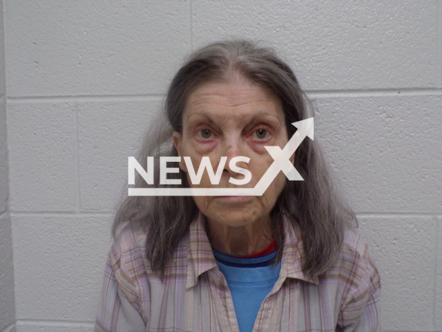 Gail Joy D'Anthony, 76, poses in undated photo. She was charged with murder after she beat her 72-year-old husband to death with a cane after shoving him to the ground in the city of Westminster, Maryland State, USA. Note: Licensed content. (Carroll County State's Attorney's Office/Newsflash)