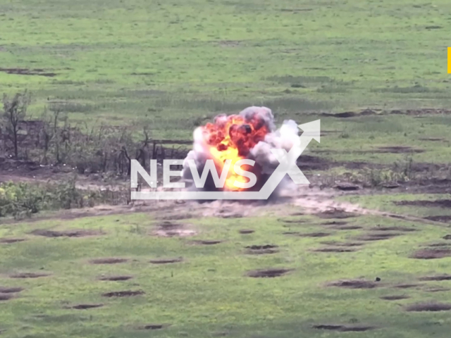 Ukrainian Special Forces destroy Russian military equipment on the frontlines in Ukraine in undated footage. The footage was released by Security Service of Ukraine on Thursday, Jun. 29, 2023.
Notes: Photo is screen from a video. (@SBUkr/Newsflash)