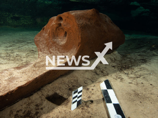 Photo shows the antique canoe discovered in the site of Mayan Train. It was found out that it was used for rituals, according to new research published in July 2023. 
Note: Licenced photo (INAH/Newsflash)