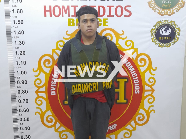 Photo shows Juan Carlos Peralta Chanca, 18, who was arrested for allegedly raping 11 months old daughter in Peru.
Notes: Picture is from authorities (Newsflash)