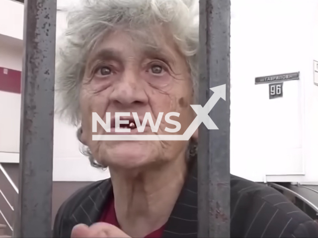 Photo shows Lyudmila Ryabykh, undated. Ryabykh, an 82-year-old woman from Kuban, Krasnodar, Russia, allegedly ordered the death of a policeman. Note: Picture is a screenshot from a video (Newsflash)