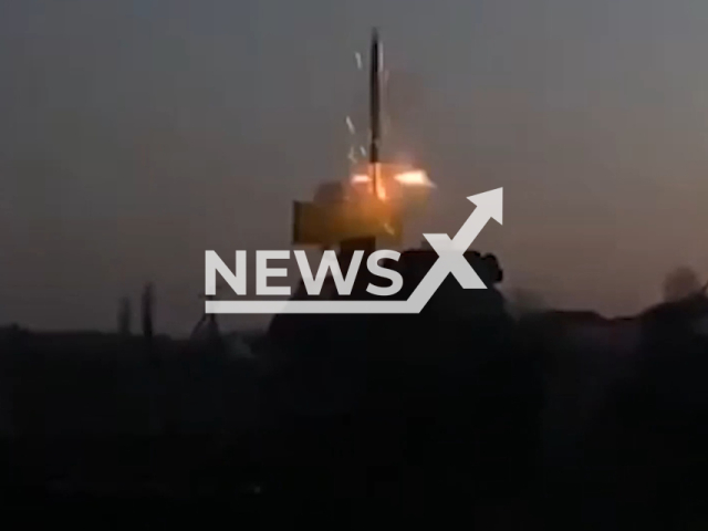 The destruction of the Bayraktar unmanned aerial vehicle by the crew of the Tor tactical anti-aircraft missile system. Note: Picture is a screenshot from a video (@mil/Newsflash)