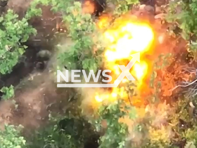 Ukrainian infantry supported by artillery and mortars destroy Russian military positions in the trenches near Bakhmut in Ukraine in undated footage. The footage was released by the Office of Strategic Communications on Saturday, Jul. 08, 2023.
Notes: Photo is screen from a video. (@28mechanizedbrigade/Newsflash)