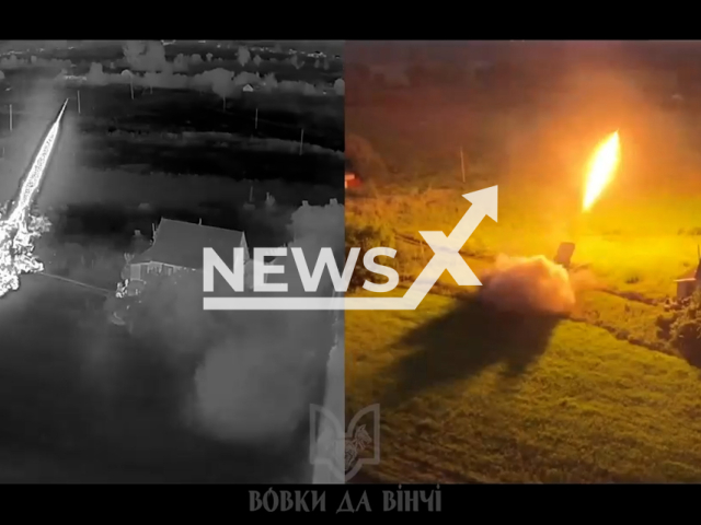 Ukrainian Forces fire with Captured TOS-1A 'Sontsepek' at Russian Military Positions in Ukraine in undated footage. The footage was released by the Office of 1st separate assault company of the DUK PS on Sunday, Jul. 09, 2023.
Notes: Photo is screen from a video. (@1oshrdukps/Newsflash)