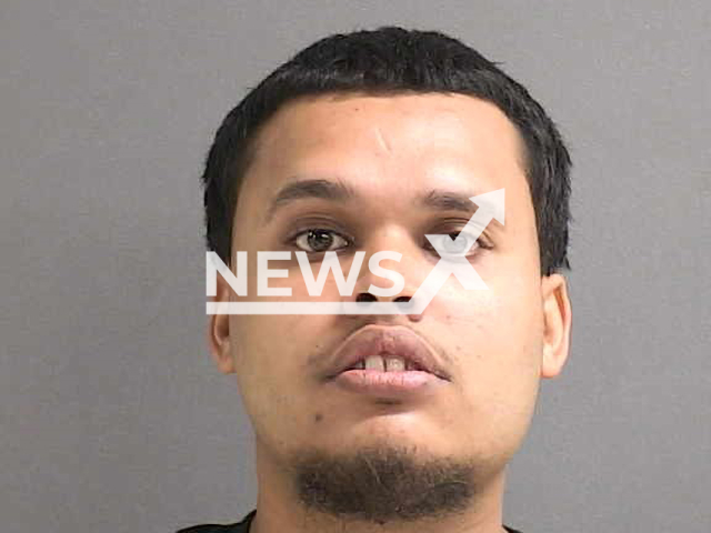 Michael Becht, 23, poses in undated photo. He was arrested in the city of Daytona Beach, Florida State, USA, on Thursday, July 6, 2023. Note: Licensed content. (Volusia County Jail/Newsflash)