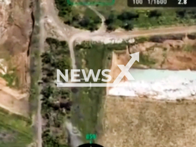 Ukrainian border guards destroy Russian military position near Bakhmut in Ukraine in undated footage. The footage was released by State Border Service of Ukraine on Tuesday, Jul. 11, 2023.
Notes: Photo is screen from a video. (@DPSU-communication/Newsflash)