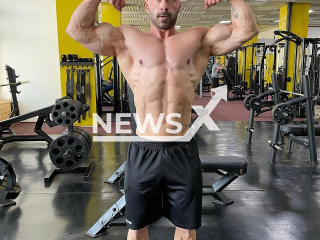 Photo shows Catalin Stefanescu, undated. The national and Balkan bodybuilding champion in 2020 was found dead in a lake in Dambovita in Romania. Note: Private photo(@stefanescugeorge2018/Newsflash).