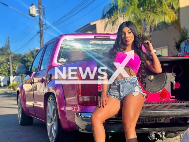 Brazilian influencer Isabelly Aurora poses in undated photo. She was arrested in Manaus, Brazil. Note: Private photo. (@isabellyaurorasecund/Newsflash)