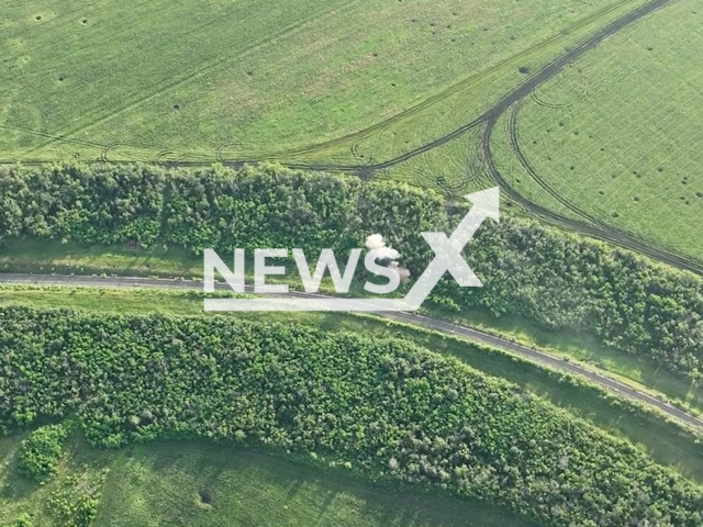 Ukrainian artillery destroys the positions of Russian UAV crew in Ukraine in undated footage. The footage was released by 103rd separate brigade of the Territorial Defense Forces on Tuesday, Jul. 11, 2023.
Notes: Photo is screen from a video. (@oborona.lviv/Newsflash)