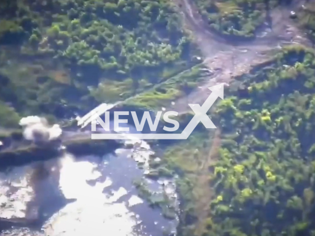 Ukrainian fighters destroyed Russian military equipment and personnel during a failed breakthrough attempt in Ukraine in undated footage. The footage was released by 53rd separate mechanized brigade on Tuesday, Jul. 11, 2023. 
Notes: Photo is screen from a video. (@53brigade/Newsflash)