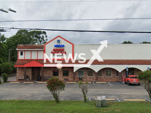 Picture shows Nikko Japanese Steak House in Pace, Florida, undated. Santa Rosa County Sheriff’s Office found that some of the soy sauce was contaminated with meth. Note: Image is a screenshot from GoogleMaps. (GoogleMaps/Newsflash)