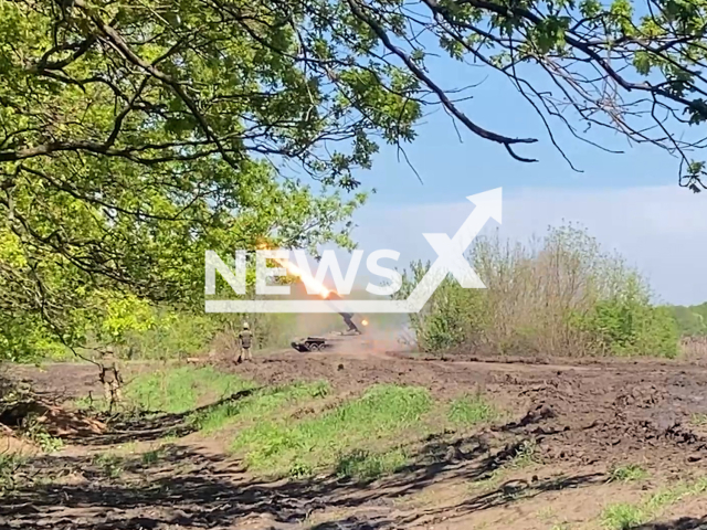 Russian heavy flamethrower system TOS-1A "Solntsepek" hits Ukrainian military positions in Ukraine in undated footage. The footage was released by Russian MoD on Monday, Jul. 17, 2023.
Notes: Photo is screen from a video. (Ministry of Defense of Russia/Newsflash)