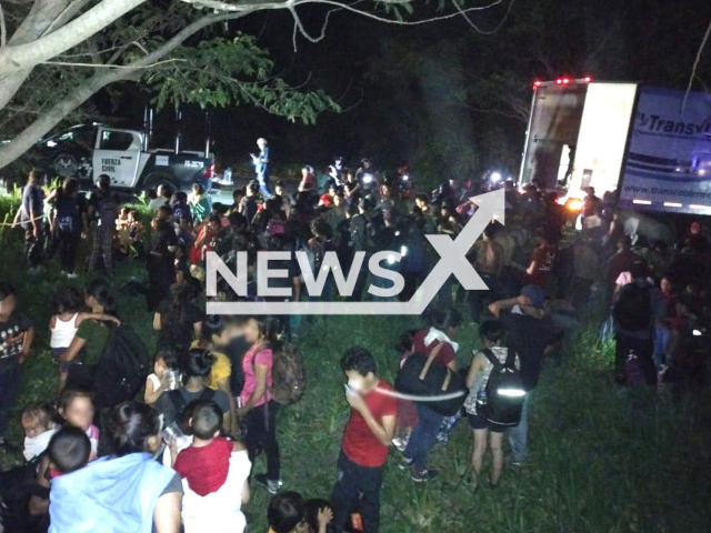 Photo shows the migrants rescued on Saturday, July 15, 2023 in the city of Cardel in Veracruz, Mexico. They were overcrowded, dehydrated and medicated.
Note: Licensed photo(INM/Newsflash).