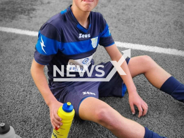 Photo shows the teen footballer Leonardo Scicchitano, undated. He died in a car crash in the city of Girifalco in Catanzano, Calabria in Italy on Sunday, July 16, 2023.
Note: Private photo(@USGirifalco/Newsflash).