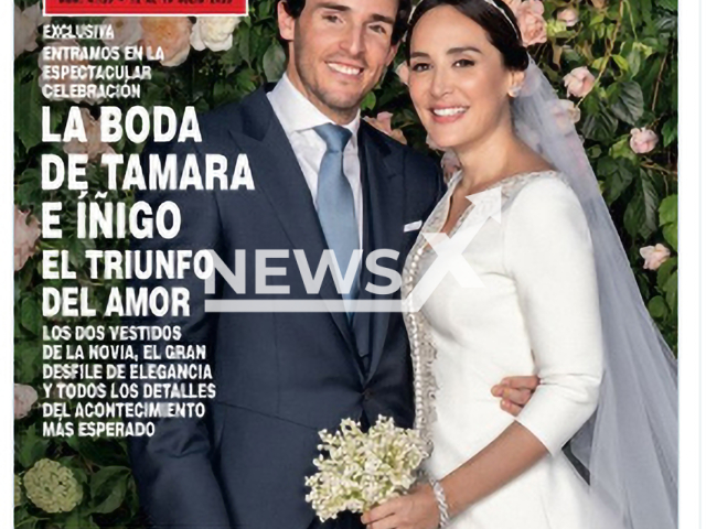 Photo shows the front page of Hola magazine with an exclusive of the wedding between Tamara Falco and Inigo Onieva. The magazine wants to sue Meta for the hack suffered with the exclusive content that was shared on WhatsApp.
Notes: Picture is a screenshot (Newsflash)