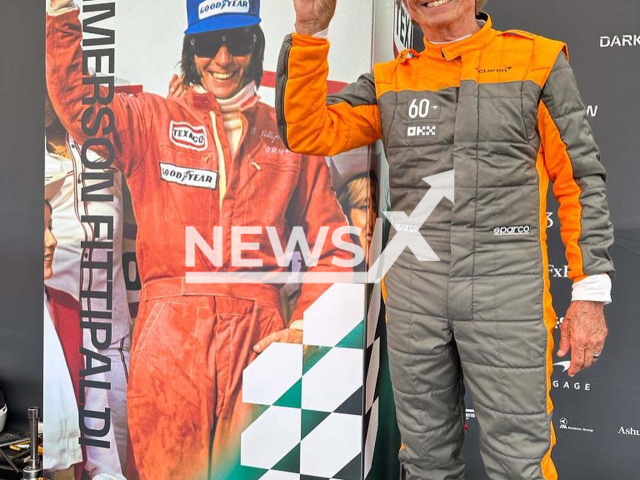 Former Formula 1 champion Emerson Fittipaldi poses in undated photo. Hi villa in Soiano, Italy, was robbed in broad daylight on  Thursday,  July 13, 2023,   gold jewellery, clothes and luxury watches  taken  were estimated total of nearly EUR 250,000 (GBP 216,920). Note: Private photo (@emmofittipaldi/Newsflash)