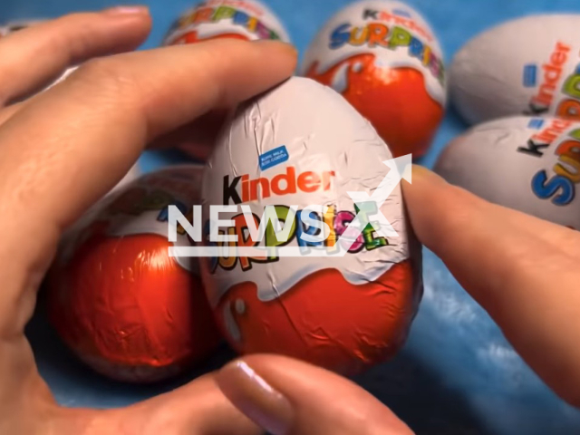 After UK, 'Ferrero' is recalling the Kinder surprise eggs in Germany after several batches of eggs are said to be allegedly contaminated with salmonella. Note: Photo is a screenshot from a video(Newsflash).