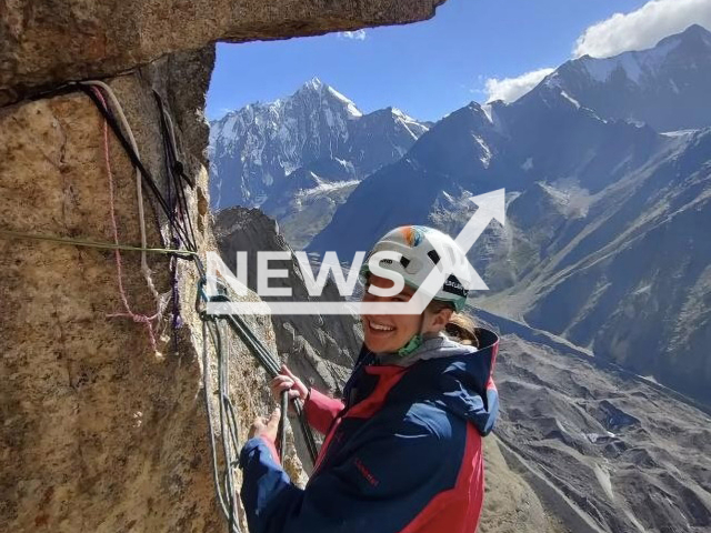 Picture shows Elisabeth Lardschneider, 20, undated. She died in the Himalayas. Note: Private photo. (Soccorso Alpino/Newsflash)