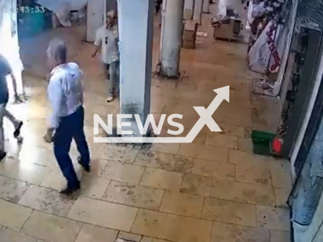 Christopher McQuarrie and his team explore the Grand Bazaar in Istanbul, Turkey, Sunday, July 23, 2023. He considered Grand Bazaar as a filming location for the new Mission Impossible movie. Note: Picture is a screenshot from a video (Newsflash)