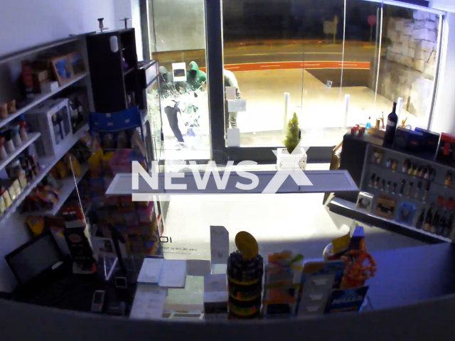 Moment the members of the gang, using mallets, break into shops in different parts of Spain. The gang has been dismantled thanks to an operation done by the Spanish Civil Guard. Note: Photo is a screenshot from a video. (Newsflash)