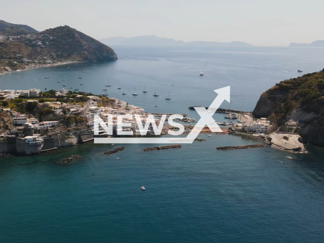 Illustrative image shows the island of Ischia in Italy, undated. It is a volcanic island in the Gulf of Naples. Note: Image is a screenshot from video. (Newsflash)