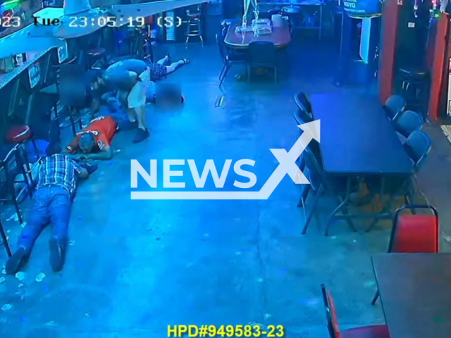 The Houston Police Department needs help identifying a suspect involved in an armed robbery at a bar in Houston , Texas , United States the incident happened on 4th July 2023. Note: Picture is screenshot from a video. (Houston Police Robbery/Clipzilla)