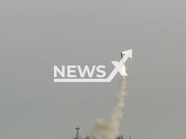 The Russian Armed Forces carried out a missile strike with precision-guided weapons on Ukraine's military infrastructure. Note: Picture is a screenshot  from a video (Ministry of Defense of Russia/Newsflash)