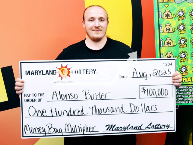 Alonzo Butler of Cumberland, MD, poses in undated photo. He won $100,000 lottery scratch-off prize. Note: Lottery photo. (Maryland Lottery/Newsflash)