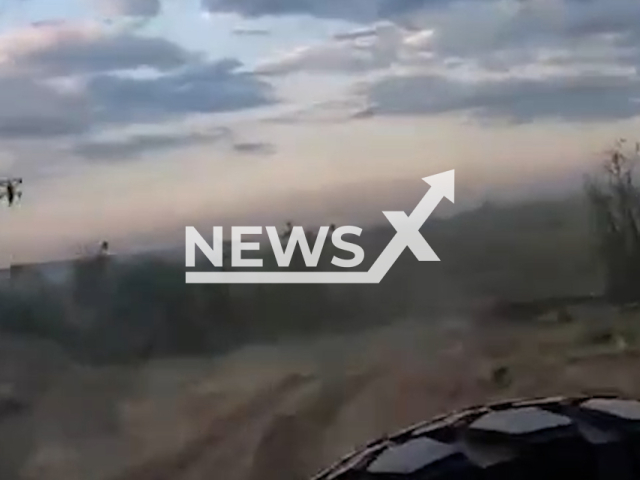 Ukrainian forces narrowly evaded a strike from a Russian kamikaze drone while rescuing injured comrades from the battlefield in Ukraine in undated footage. The footage was released by the 73rd of the Special Purpose Marine Center on Monday, Aug. 7, 2023.
Notes: Photo is screen from a video. (@NavalSOFCenter/Newsflash)