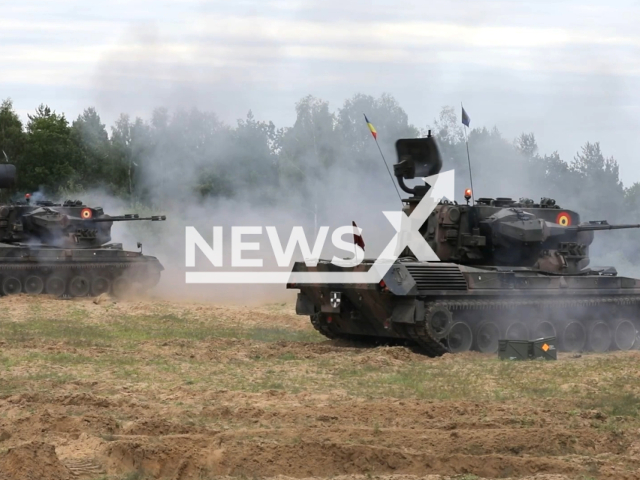 Live-fire exercise between multinational troops with NATO’s enhanced Forward Presence Battle Group conducted combined arms in a Training Area near Bemowo Piskie, Poland the video was published on 5 August 2023. Note: This picture is a screenshot from the video. (U.S. Army/Clipzilla)