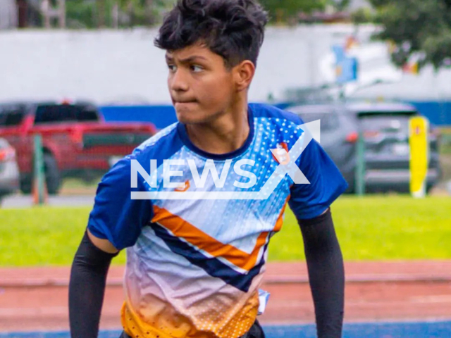 Emiliano Sanchez Tavitas, 14, poses in undated photo. He  after receiving an electric shock inside a pool in Apodaca, Mexico, on Saturday, Aug. 5, 2023. Note: Private photo. (@denisse.tavitas/Newsflash)