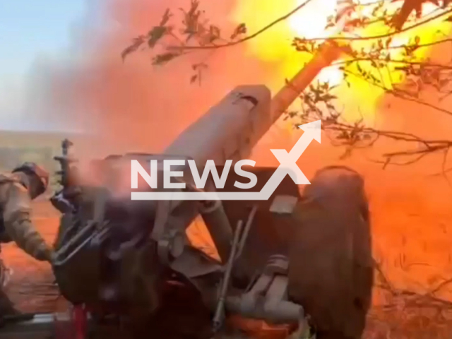 Russian artillery thwarted the offensive of the Ukrainian Armed Forces in the area of ​​Klishchiivka in the Donetsk region in Ukraine in undated footage. The footage was released by the Russian Ministry of Defence on Thursday, Aug. 10, 2023.
Notes: Photo is screen from a video. (Ministry of Defense of Russia/Newsflash)