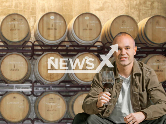 Photo shows footballer Andres Iniesta with a cup of wine of his winery Iniesta. The former Barcelona team footballer has invested six million euros to the winery despite loses.
Notes: Private picture (@bodegainiesta/Newsflash)