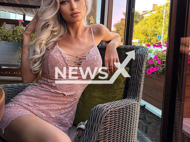 Photo shows Julia Krieger, also known as the Russian Barbie, undated. Julia Krieger says that she has not eaten meat for 13 years, and has been on a strict vegan diet for the past six months.Note: Picture is private (@pink_huink/Newsflash)