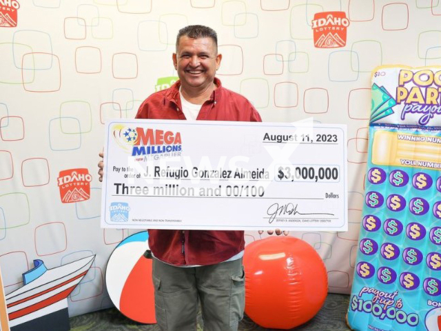 Photo shows J. Refugio Gonzalez Almeida, undated. The Utah resident's hobby won him $3,000,000 Mega Millions Prize in Idaho.
Note: Licensed photo(@idaholottery/Newsflash).